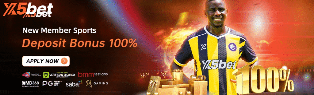 สมาชิกใหม่ฝากเงินกีฬารับโบนัส 100%
สมาชิกฝากเงินขั้นต่ำ 200 บาท สามารถเข้าร่วมโปรโมชั่นได้